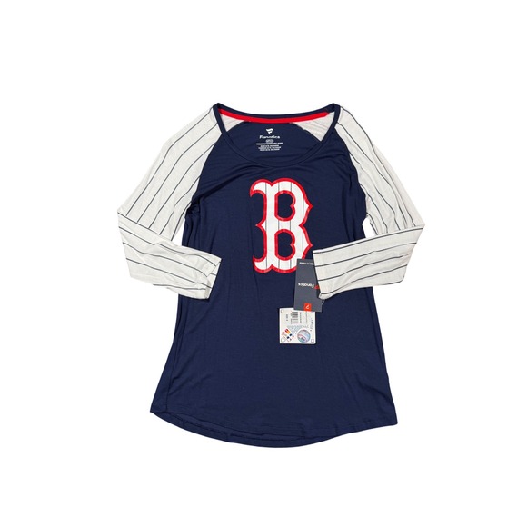Boston Red Sox Fanatics Women's Baseball‎ T-Shirt Long Sleeve Raglan S - Picture 5 of 7